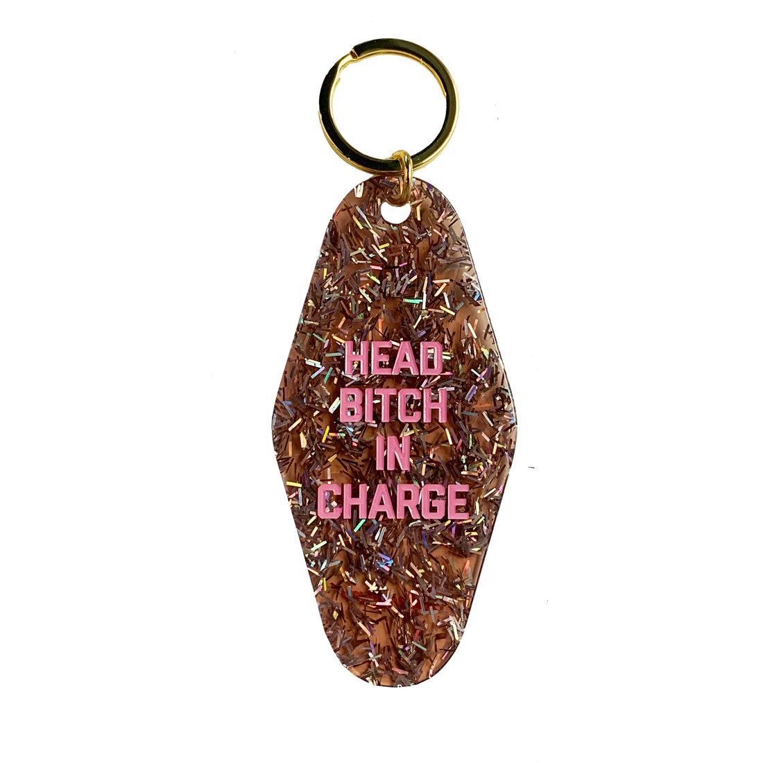Head Bitch In Charge Motel Keychain